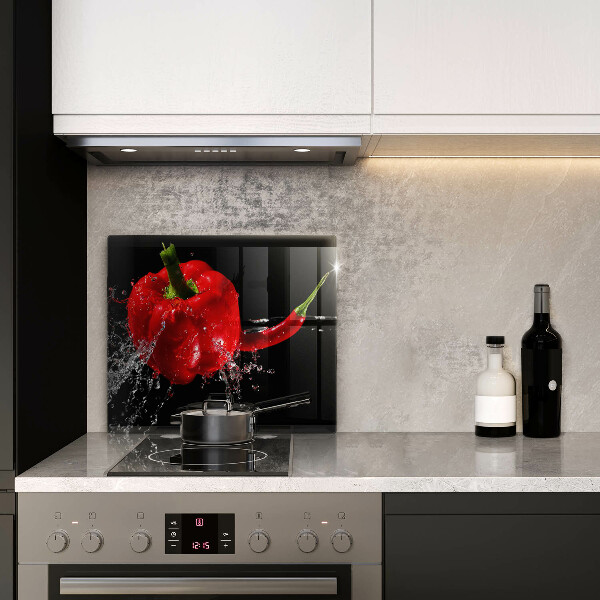 Copertura piano induzione Peperoni rossi in acqua