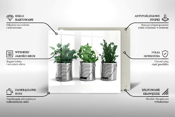 Copri piano cottura Vasi di piante aromatiche
