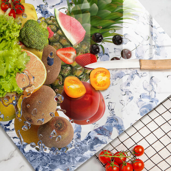 Copri piano cottura Frutta succosa e acqua