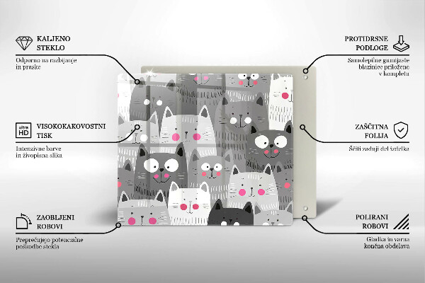 Copri piano cottura Illustrazione dei gatti