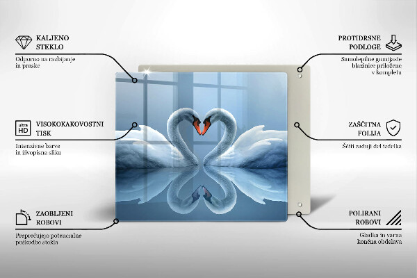Copertura piano induzione Due cuori di cigno