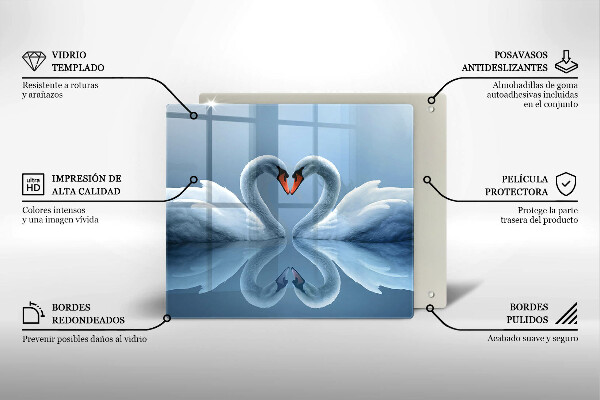 Copertura piano induzione Due cuori di cigno