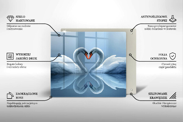 Copertura piano induzione Due cuori di cigno