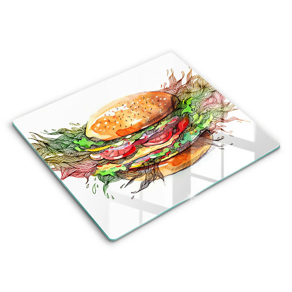 Copertura piano induzione Disegno dell'hamburger