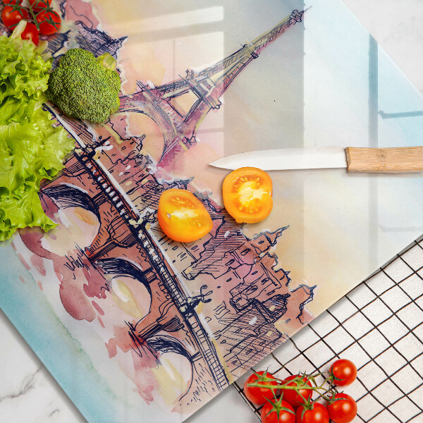 Copertura piano induzione Paesaggio della Torre Eiffel di Parigi