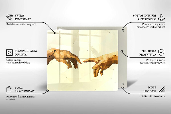 Copri piano cottura Creazione delle mani di Adamo