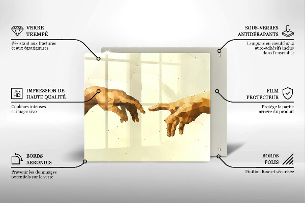 Copri piano cottura Creazione delle mani di Adamo