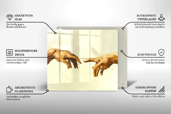 Copri piano cottura Creazione delle mani di Adamo
