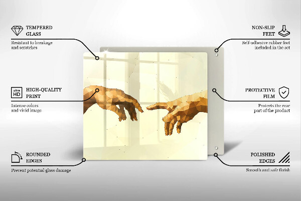 Copri piano cottura Creazione delle mani di Adamo