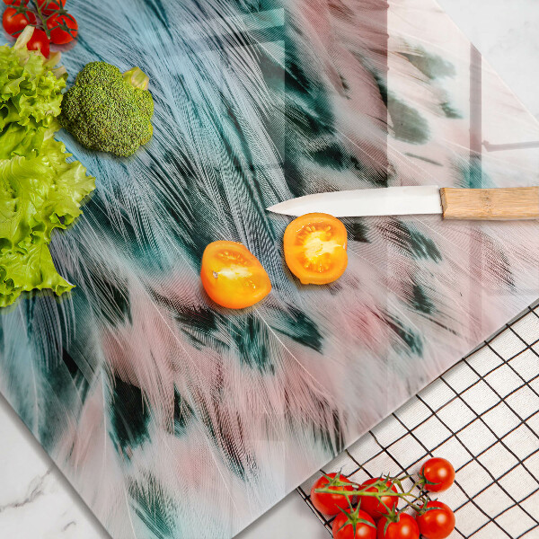 Copri piano cottura Piume di uccelli boho