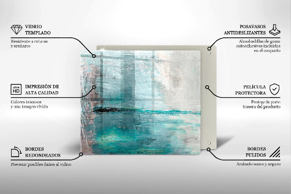 Copri piano cottura Dipinga lo sfondo di astrazione