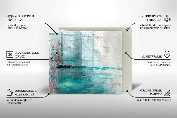 Copri piano cottura Dipinga lo sfondo di astrazione