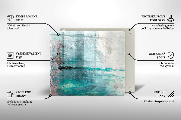 Copri piano cottura Dipinga lo sfondo di astrazione