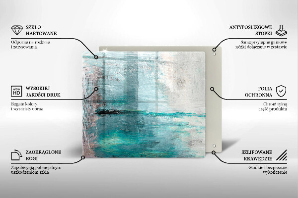 Copri piano cottura Dipinga lo sfondo di astrazione