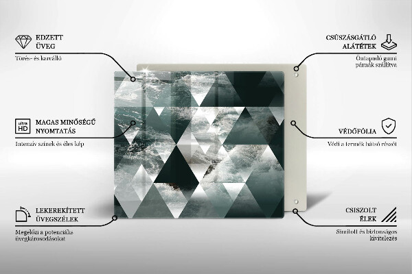 Copri piano cottura Triangoli e acqua