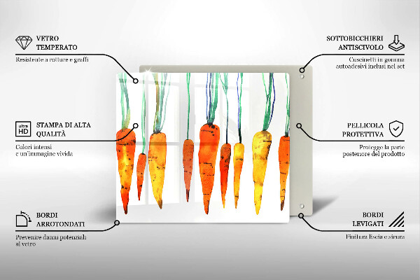 Copertura piano induzione Illustrazione della carota
