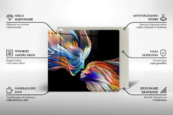 Copertura piano induzione Astrazione del bacio