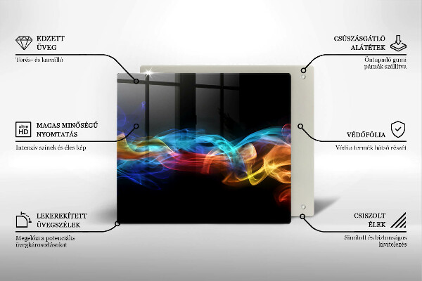 Copertura piano induzione Fumo colorato