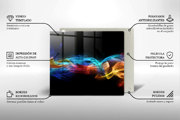 Copertura piano induzione Fumo colorato