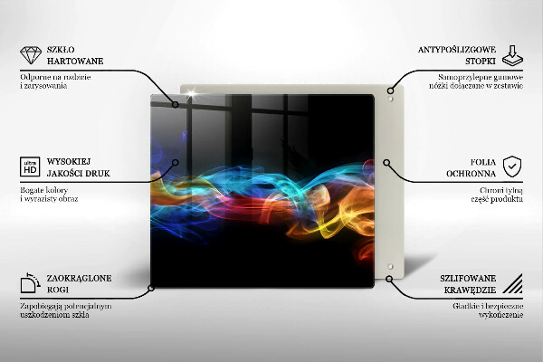 Copertura piano induzione Fumo colorato