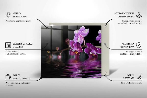 Copertura piano induzione Acqua zen di orchidea