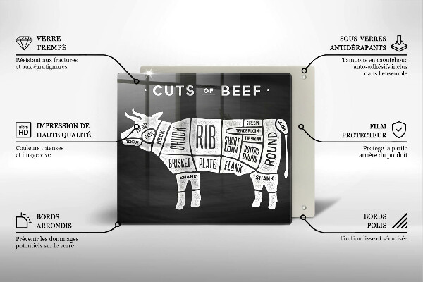 Copri piano cottura Manzo di carne di mucca