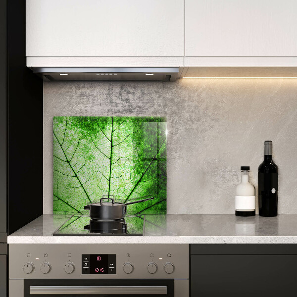 Copertura piano induzione Foglia venata decorativa