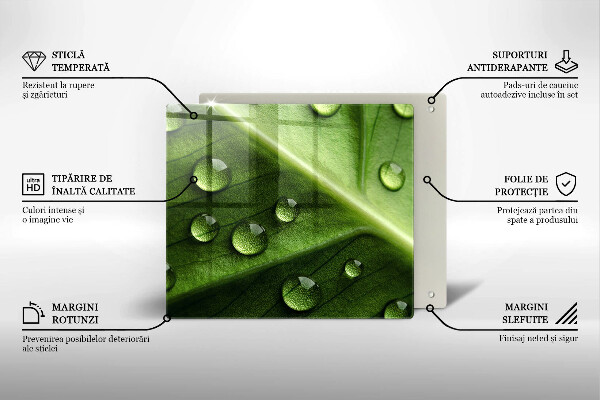 Copertura piano induzione Rugiada e foglia della natura