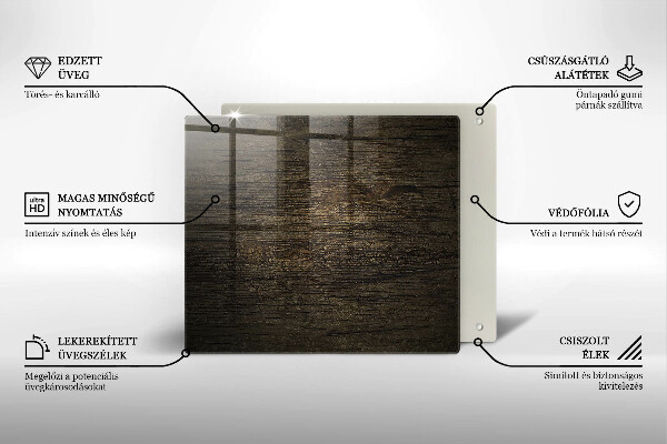 Copri piano cottura Struttura della corteccia di legno