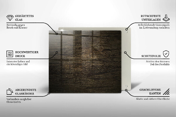 Copri piano cottura Struttura della corteccia di legno