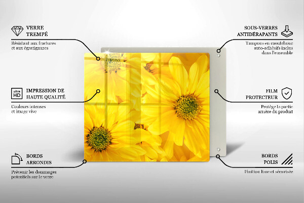 Proteggi piano induzione Petali di fiori