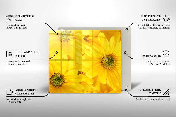 Proteggi piano induzione Petali di fiori