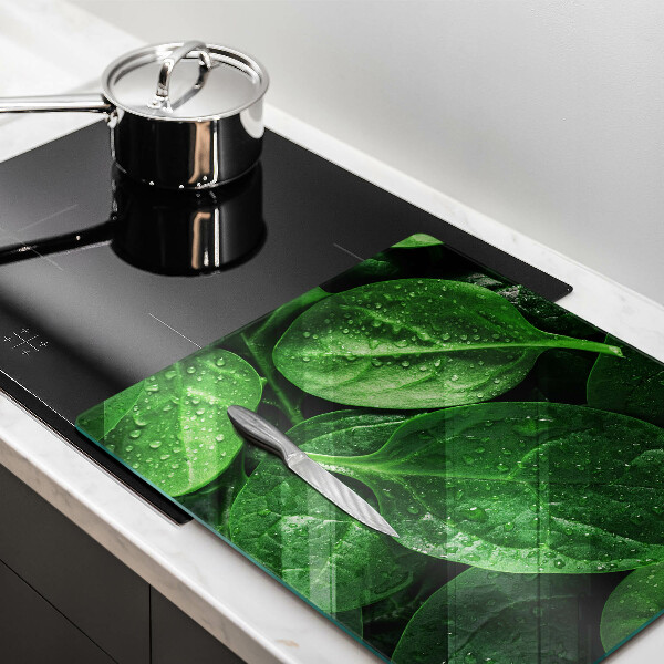 Proteggi piano induzione Foglie di basilico