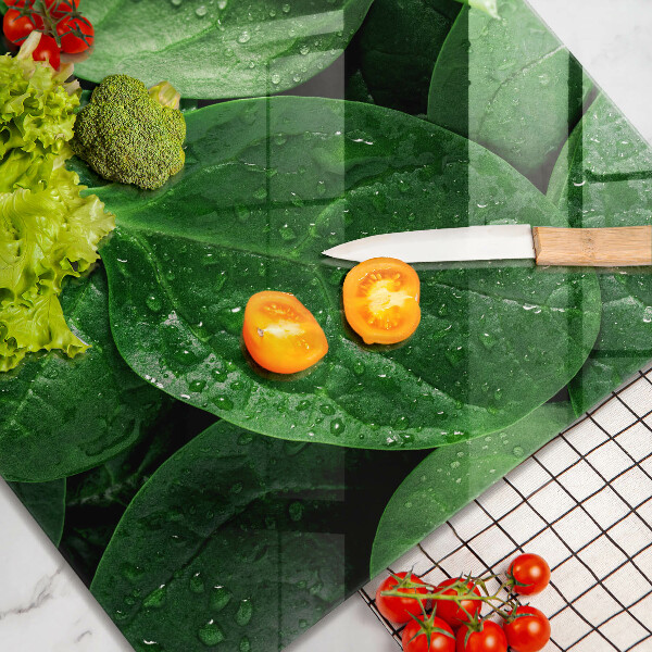 Proteggi piano induzione Foglie di basilico