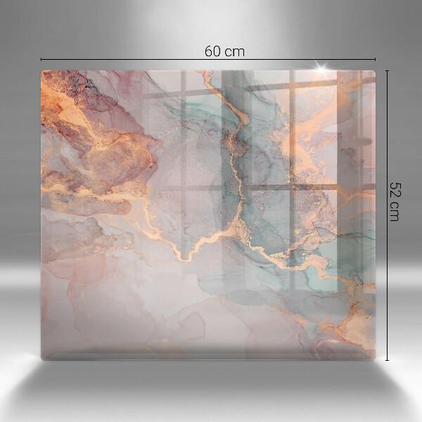 Copri piano cottura Marmo con oro