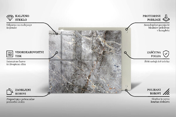 Copertura piano induzione Trama di pietra