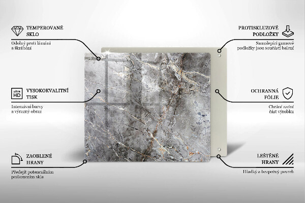 Copertura piano induzione Trama di pietra