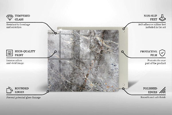 Copertura piano induzione Trama di pietra