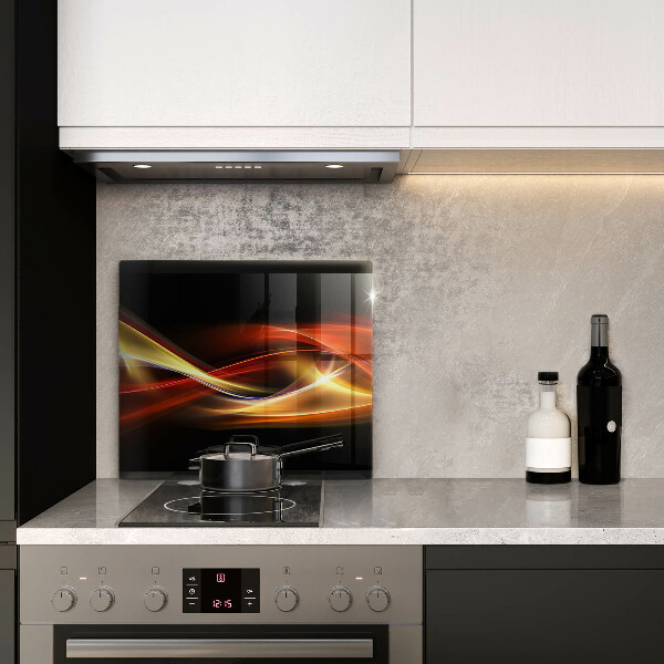 Copri piano cottura Fumo e luce astratti