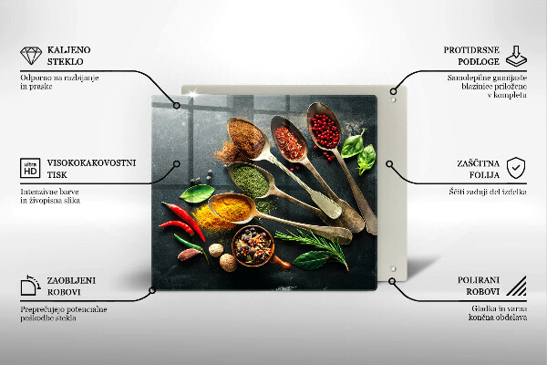 Copertura piano induzione Cucchiai da cucina di spezie