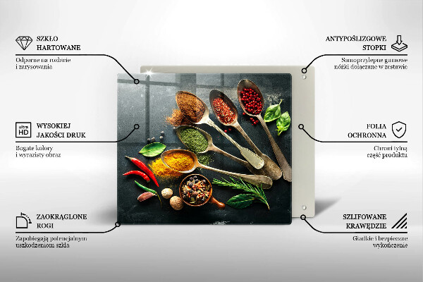 Copertura piano induzione Cucchiai da cucina di spezie