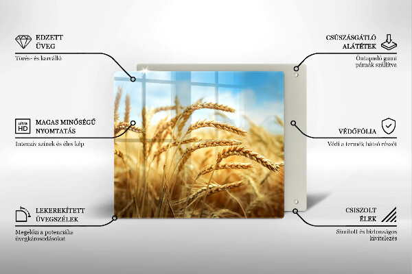 Copri piano cottura Spighe di cereali nel campo
