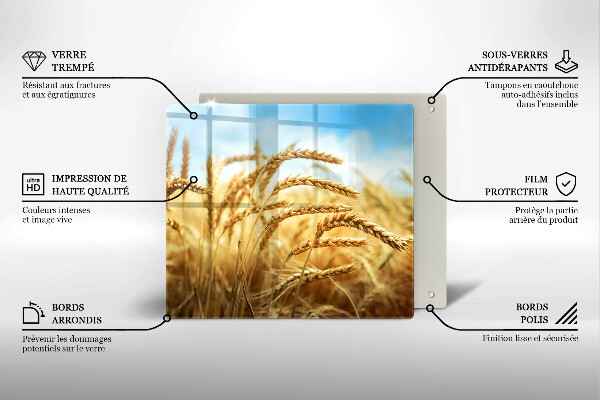Copri piano cottura Spighe di cereali nel campo