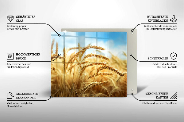 Copri piano cottura Spighe di cereali nel campo