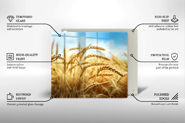 Copri piano cottura Spighe di cereali nel campo