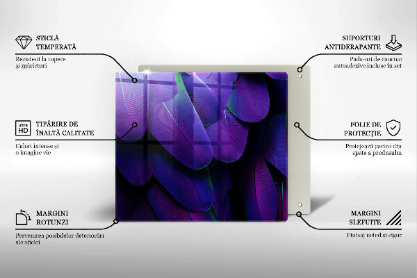 Copri piano cottura Piume al neon