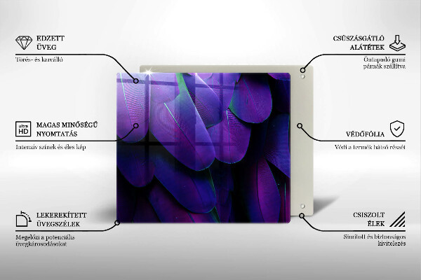 Copri piano cottura Piume al neon