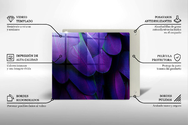 Copri piano cottura Piume al neon