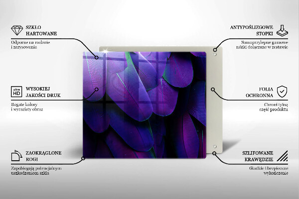 Copri piano cottura Piume al neon