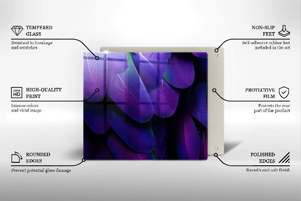 Copri piano cottura Piume al neon